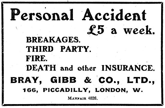 Bray Gibb & Co Ltd Aeroplane & Personal Insurance                