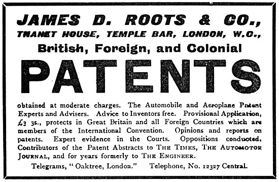 James D.Roots. Patent Agents                                     