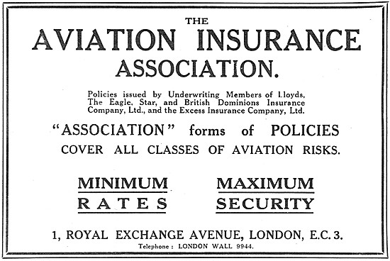 The Aviation Insurance Association 1919                          