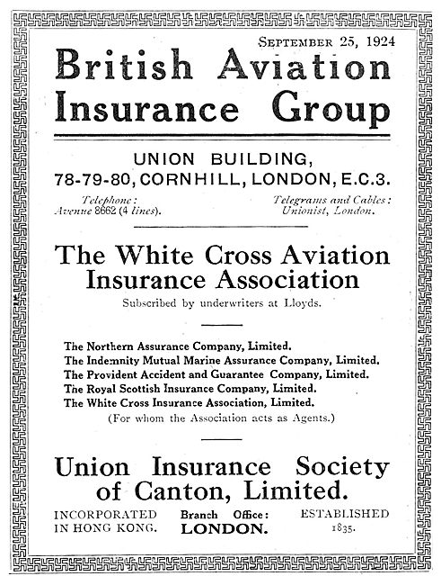 British Aviation Insurance Group                                 