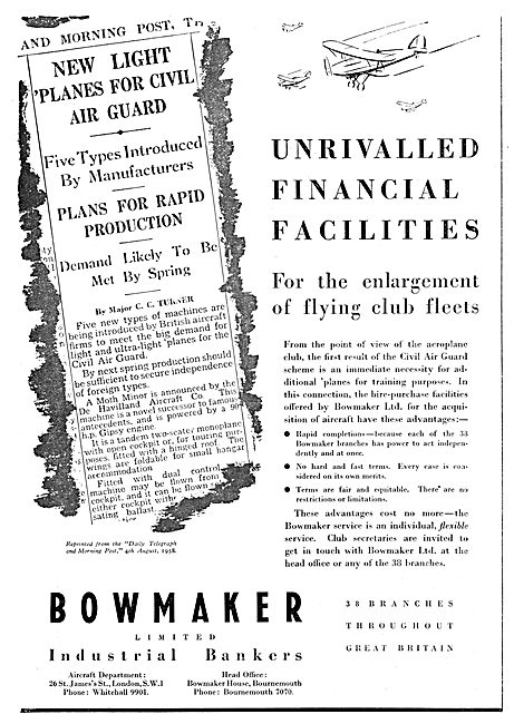 Bowmaker Industrial Bankers 1938                                 