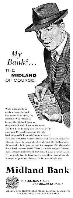 Midland Bank 1960 Advert                                         