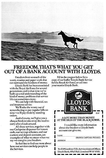 Lloyds Bank 1976 Advert                                          