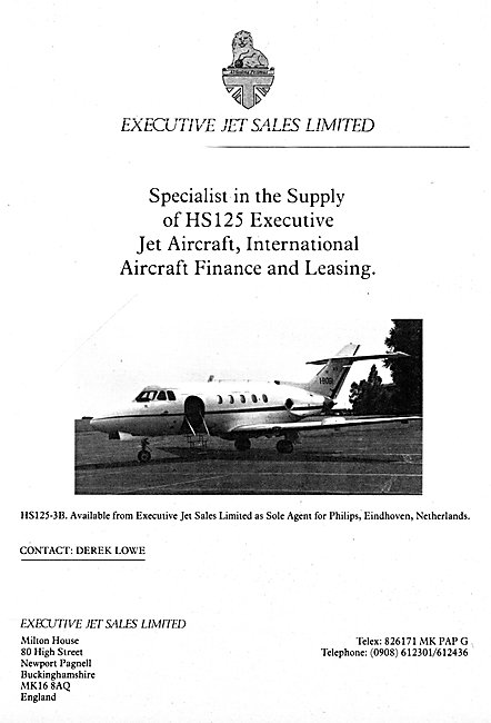 Executive Jet Sales Aircraft Finance & Leasing 1980              
