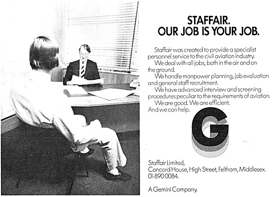 Staffair Civil Aviation Recruitment                              