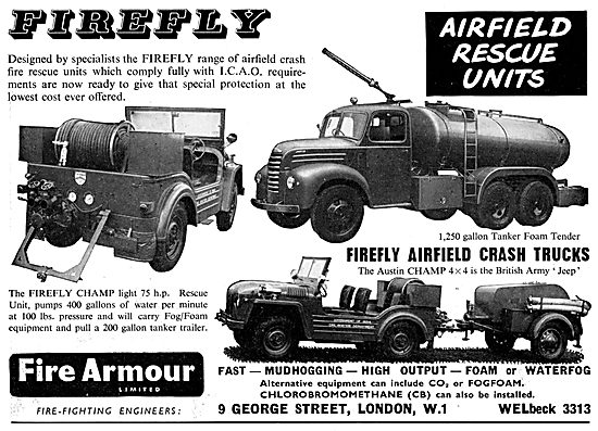 Fire Armour Range Of Airfield Crash Rescue Units                 