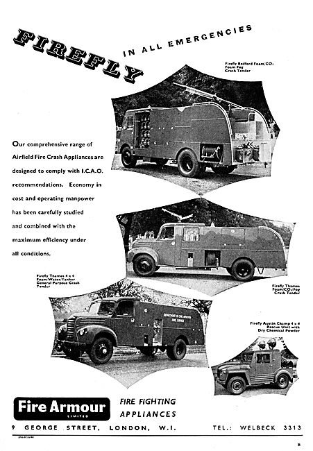 Fire Armour Firefly Range Of  Airfield Crash & Rescue Tenders    