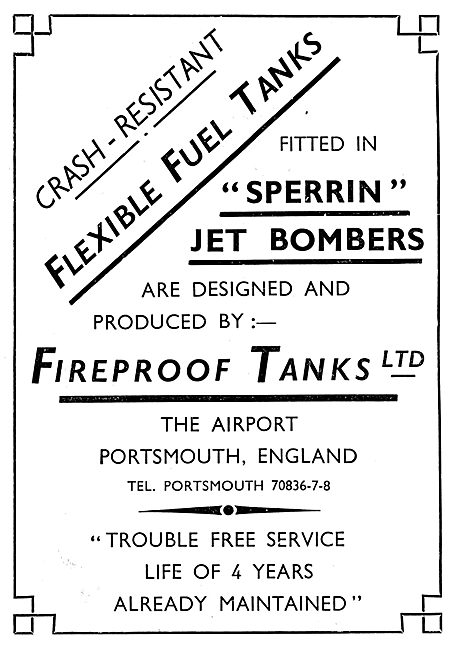 Fireproof Tanks                                                  