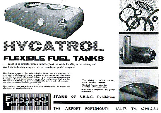 Fireproof Tanks Ltd: Crash Resistant Flexible Aircraft Fuel Tanks