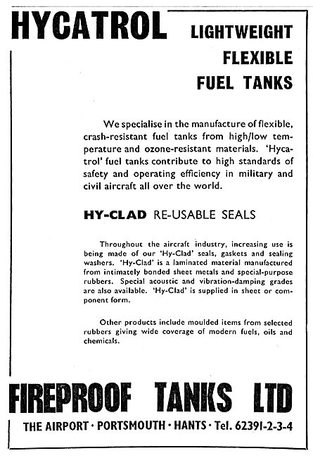 Fireproof Tanks: Lightweight Flexible Fuel Tanks Hy-Clad Seals   