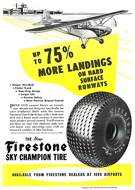 Firestone Sky Champion Tyres & Aircraft Accessories              