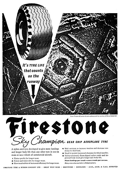 Firestone Sky Champion Aircraft Tyres                            