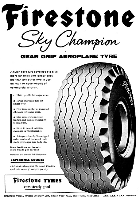 Firestone Sky Champion Aircraft Tyres                            
