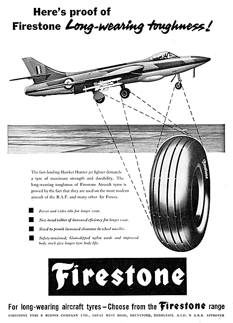 Firestone Aircraft Tyres 1960                                    