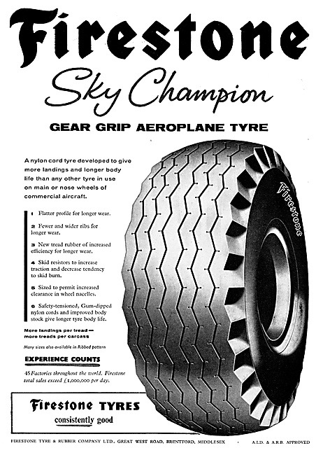 Firestone Sky Champion Aircraft Tyres                            