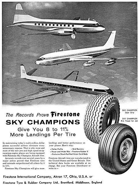 Firestone Sky Champion Aircraft Tyres                            