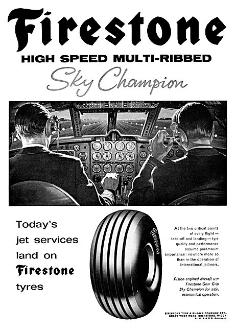 Firestone Sky Champion Aircraft Tyres 1965                       