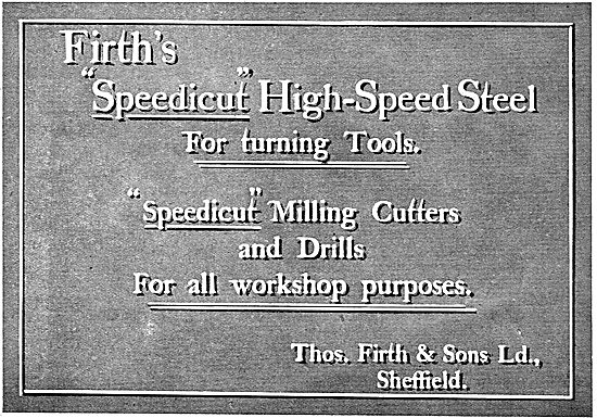 Thos Firth Speedicut High-Speed Steel Turning Cutters & Drills   