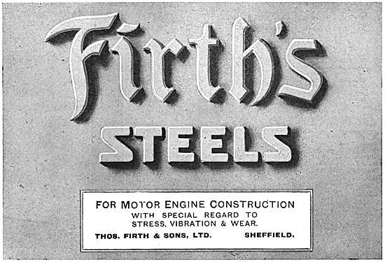 Firth's Aircraft Steels 1918                                     