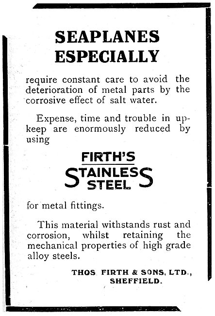 Thomas Firth & Sons - FIrth's Stainless Steel                    