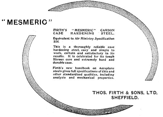 Thos Firth & Sons. Firth's MESMERIC Steel S.14                   