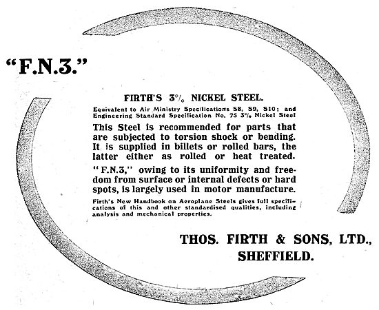 THos Firth F.N.3. 3% Nickel Steel                                