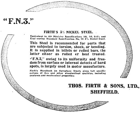 Thos Firth & Sons Firths 3% Nickel Steel                         