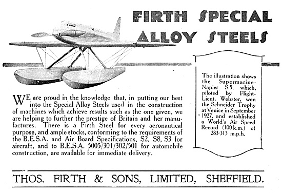 Firth Special Alloy Steels                                       
