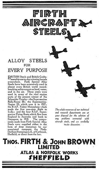 Firth Brown Aircraft Steels                                      