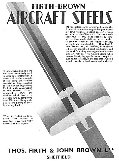 Firth Brown Staybrite Steel For Aircraft                         