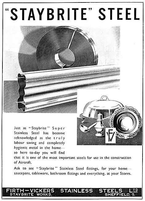 Firth-Vickers Staybrite Stainless Steels                         