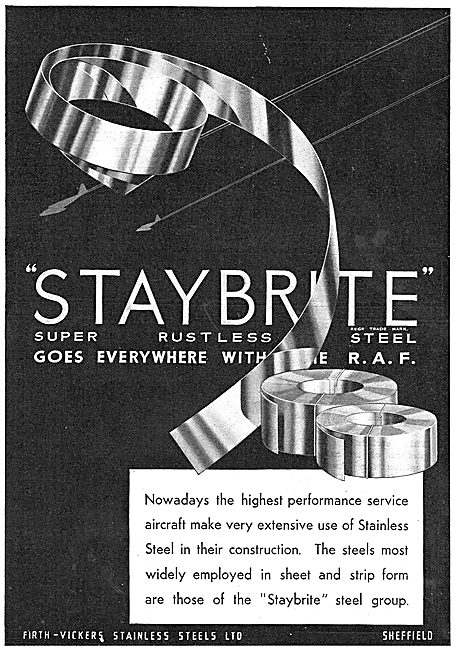 Firth-Vickers Staybrite Rustless Steel                           