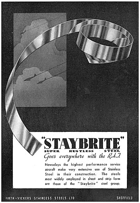 Firth-Vickers Staybrite Rustless Steel                           