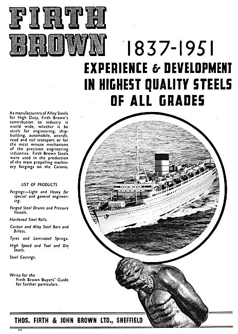 Firth Brown Steel Forgings & Castings                            