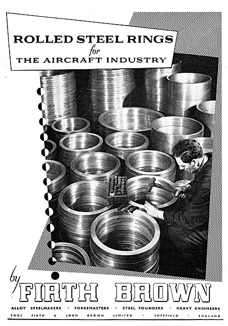 Firth Brown Rolled Steel Rings For Aircraft                      