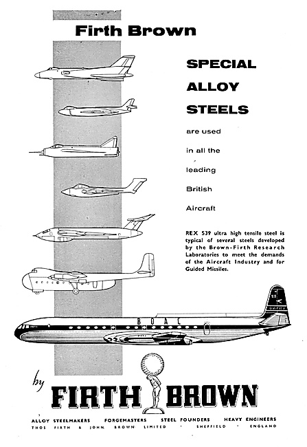 Firth Brown Alloy Steelmakers, Forgemasters & Steel Founders     