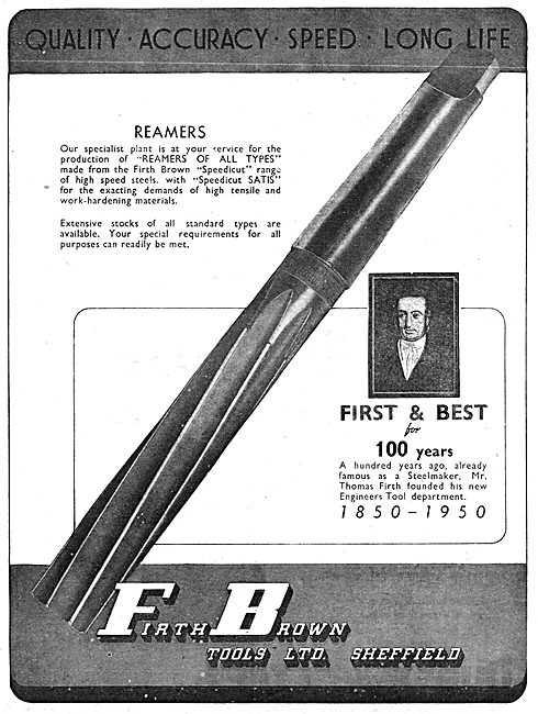 Firth Brown Tools - Reamers Of All Types. Speedicut              