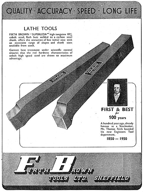 Firth Brown Engineers Tools - Lathe Tools. Superleda             