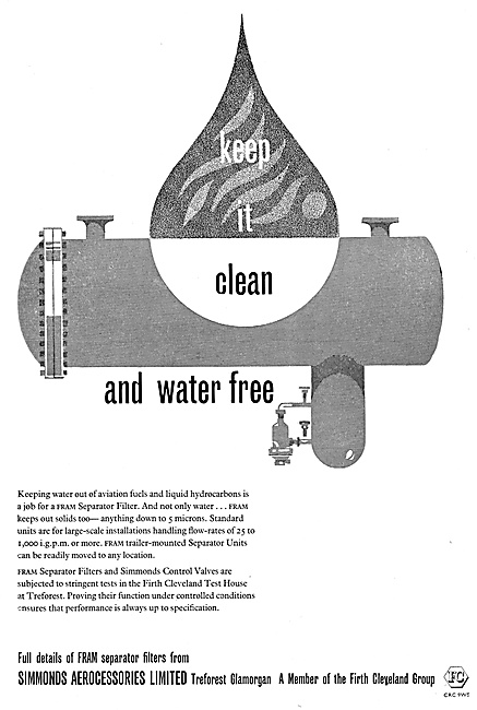Firth Cleveland Simmonds Aerocessories FRAM Filters              