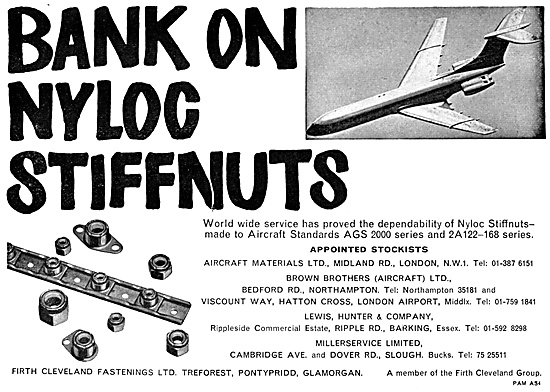 Firth Cleveland Fastenings Nyloc Stiffnuts                       