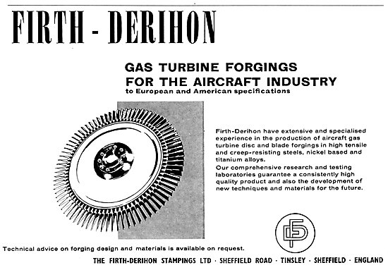 Firth-Derihon Gas Turbine Forgings                               