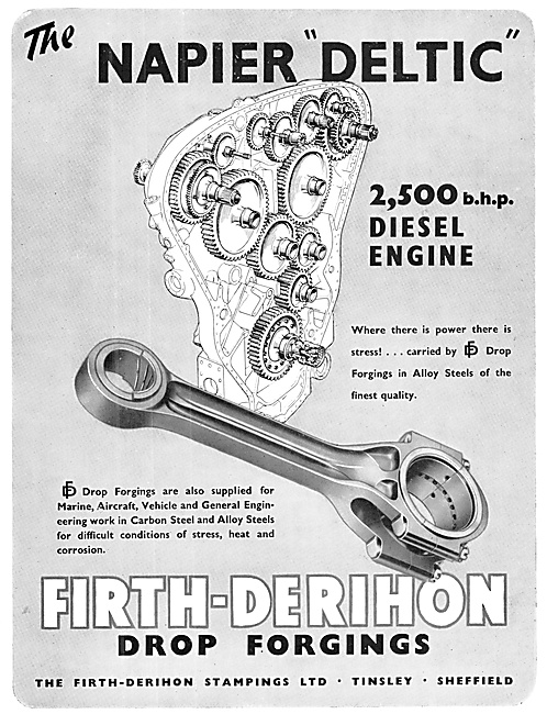 Firth-Derihon Forgings Napier Deltic Diesel Engine               