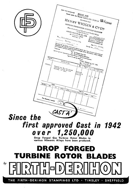 Firth-Derihon Drop Forged Turbine Rotor Blades                   