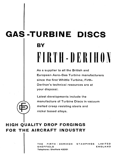 Firth-Derihon Turbine Discs. Vacuum Melted Steels                
