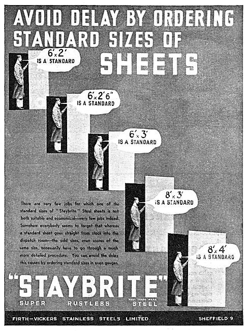 Firth-Vickers Staybrite Stainless Steels                         