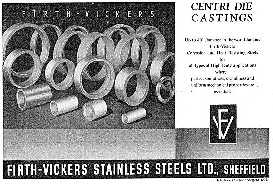 Firth-Vickers Staybrite Stainless Steels - Centri Die Castings   