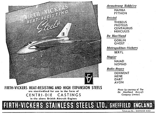 Firth-Vickers Heat Resisting Stainless Steels                    
