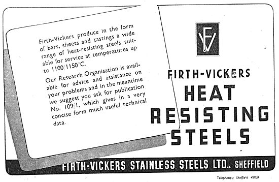 Firth-Vickers Heat-Resisiting Steel                              