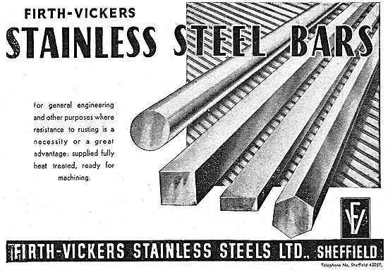 Firth-Vickers Stainless Steel Bars                               