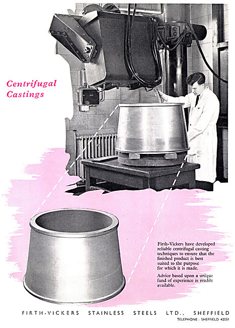 Firth-Vickers Stainless Steel - Firth-Vickers Centrifugal Casting